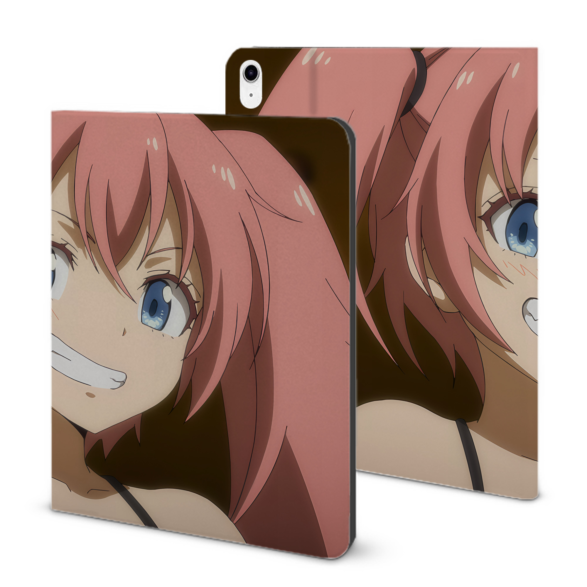 （画像用） 転スラ Regarding Reincarnated to Slime IPad ケース ブック型 PUレザー TPU 耐衝撃 軽量 薄型 ペン収納なし 全面保護 IPad 各モデル対応